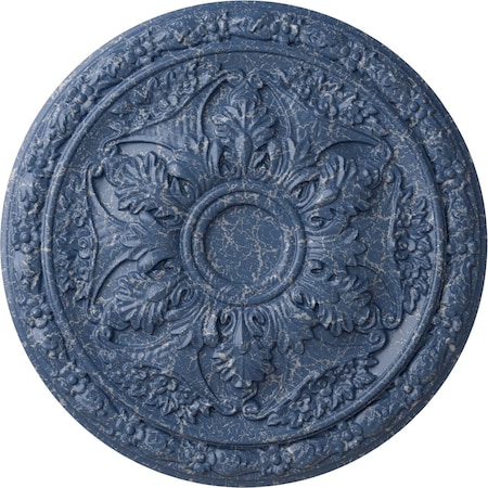 Ekena Millwork Baile Ceiling Medallion (Fits Canopies up to 3 1/4"), Hnd-Painted Americana Crackle, 20"OD x 1 5/8"P CM20BLAMC